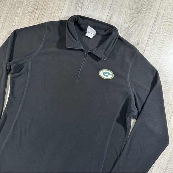 NFL Tops - Green Bay Packers embroidered NFL black fleece size XL